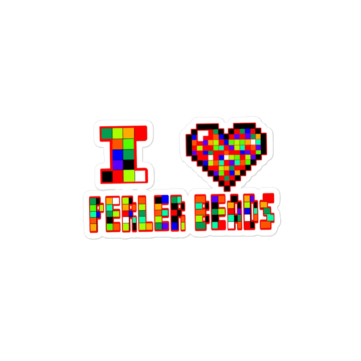 I Heart Perler Bead Magnet product image (2)
