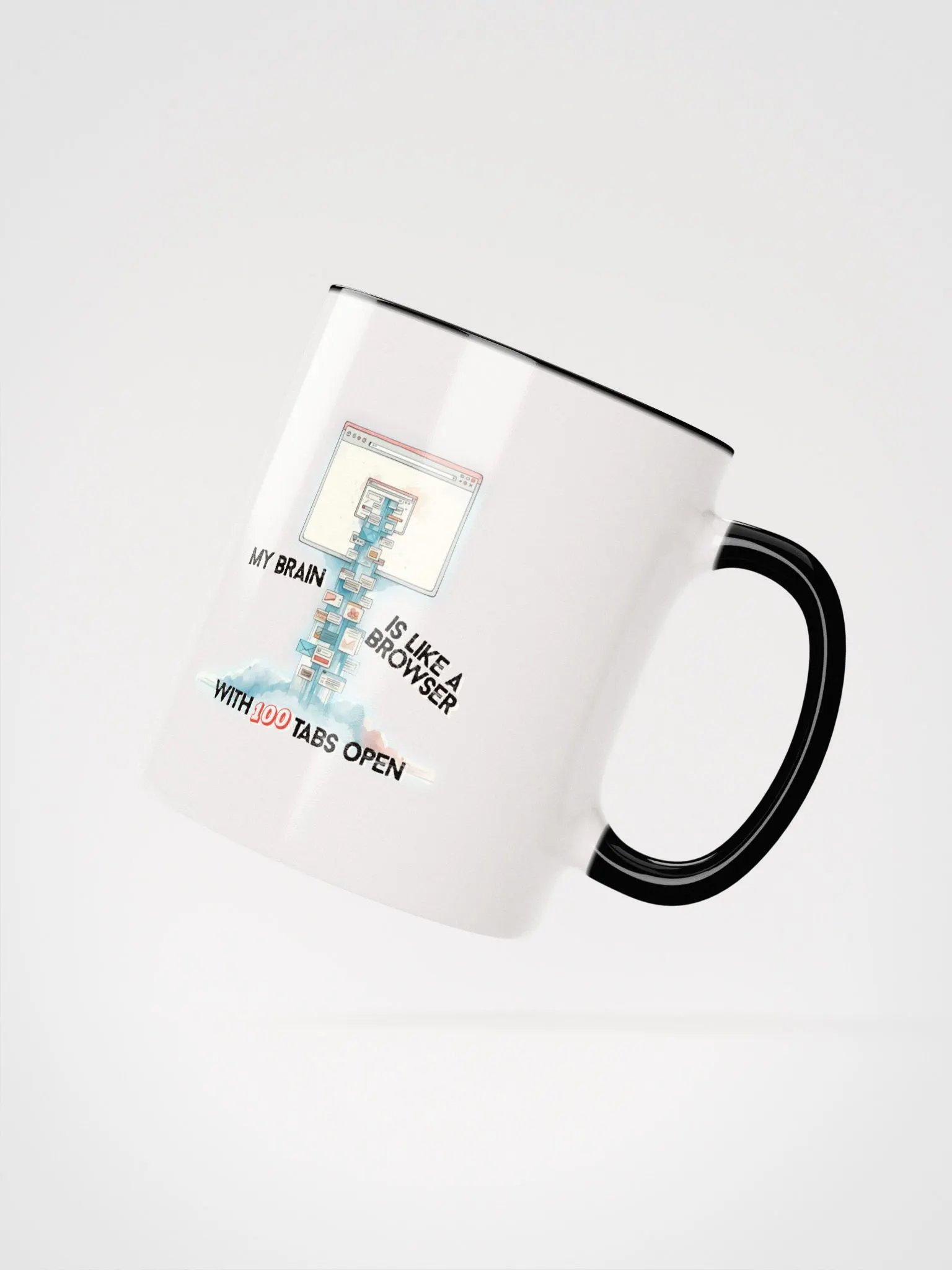 100 Tabs Open Ceramic Mug with Color Inside product image (17)