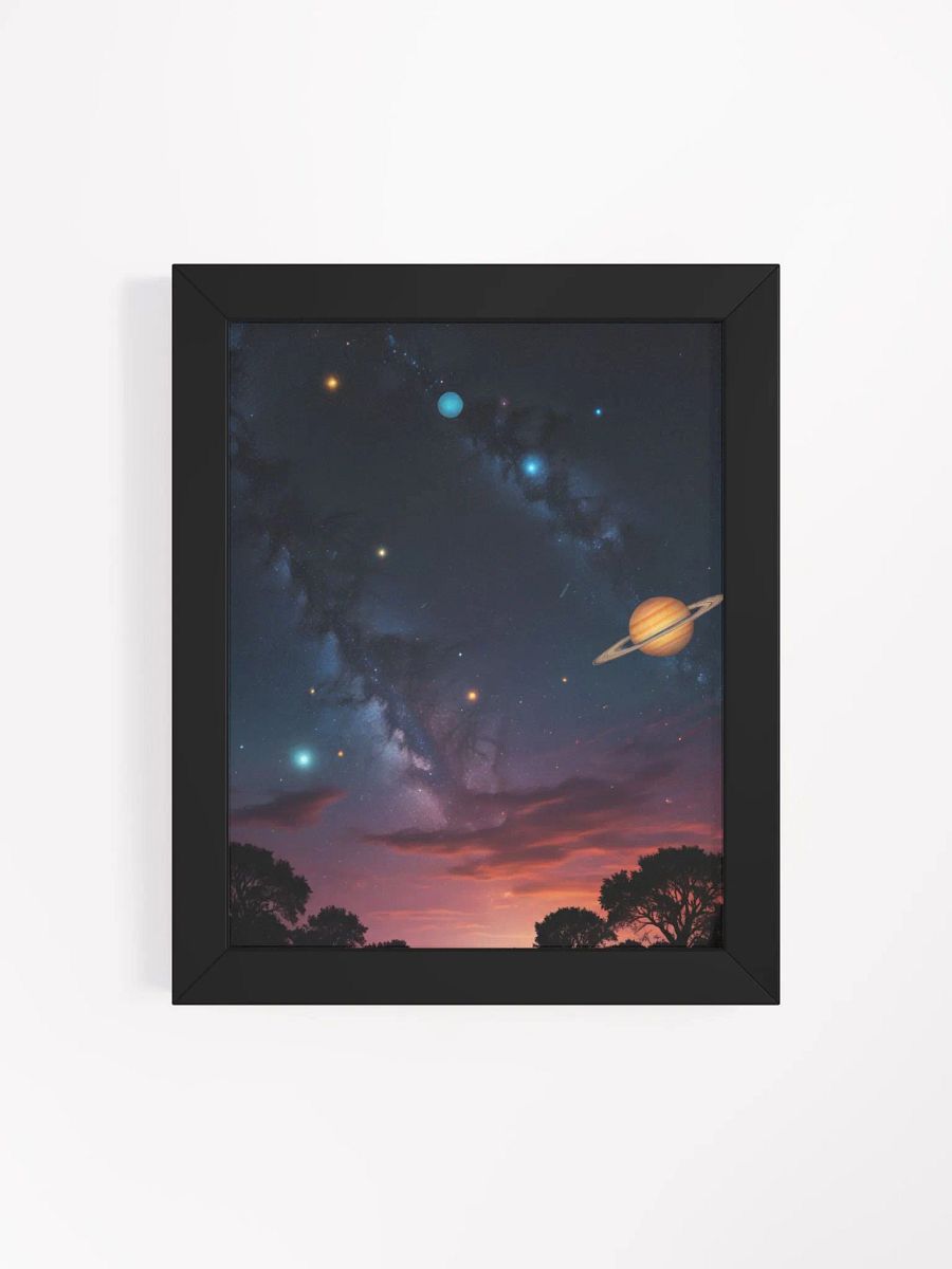 Psychedelic Starry Sky with Planets Wall Art product image (23)