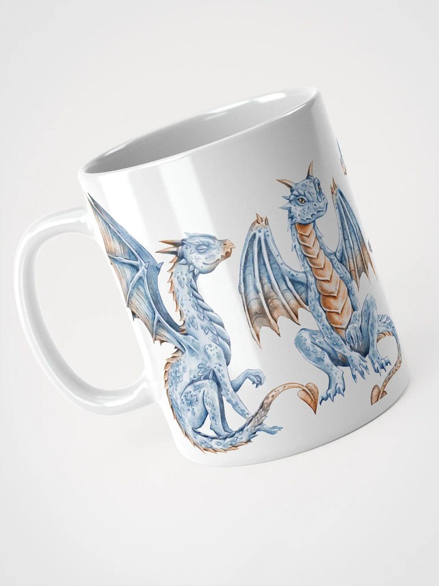 Blue Dragon Dreams White Glossy Mug product image (9)