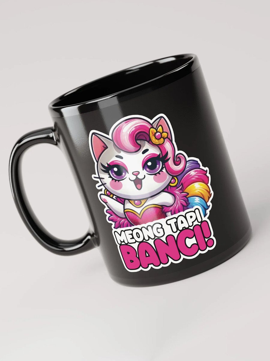 Meong Tapi Banci! Black Glossy Mug product image (6)