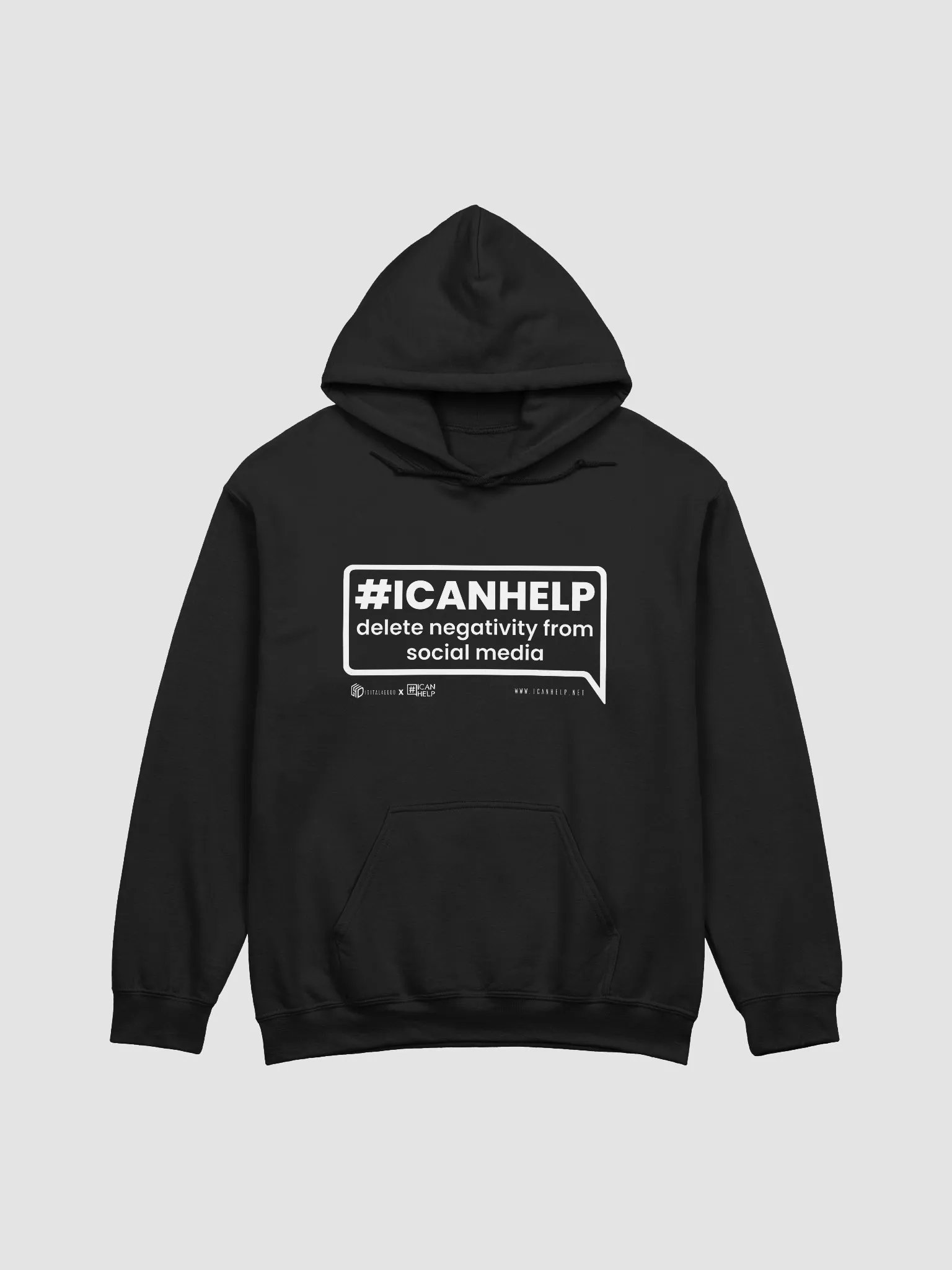 #ICANHELP Delete Negativity From Social Media Hoodie product image (1)