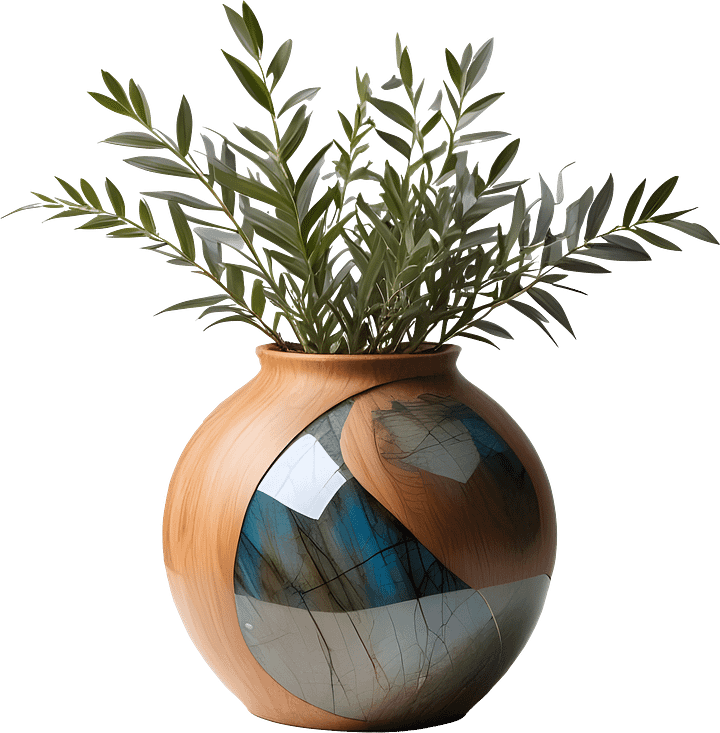 Celestial Grace – Boho Chic Vase PNG product image (1)