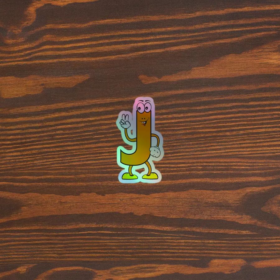 J Holographic Cartoon Character Sticker product image (5)