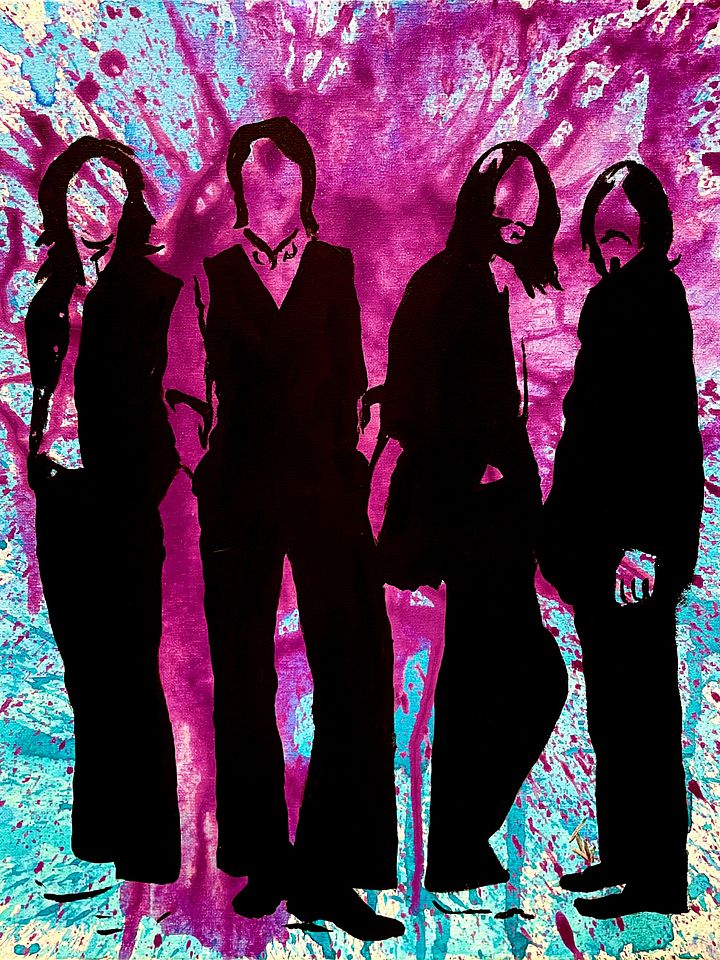 Canvas Prints “The Four Brits Silhouette Splatter” product image (1)