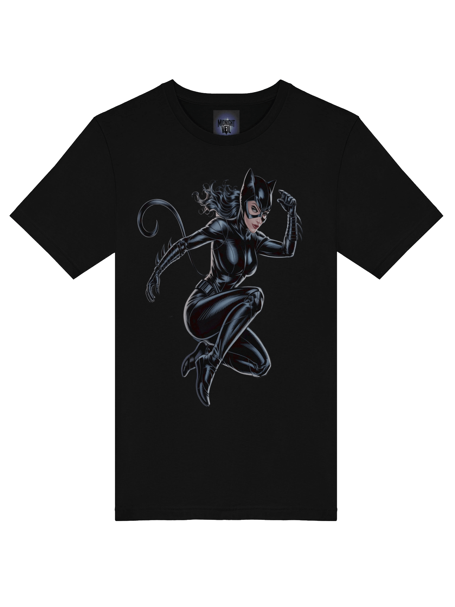 Feline Fury: Catwoman's Lethal Leap T-Shirt product image (7)