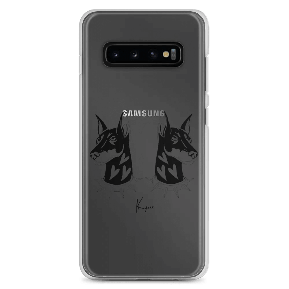 Doberman Twins w/ Signature | Clear Phone Case S product image (7)