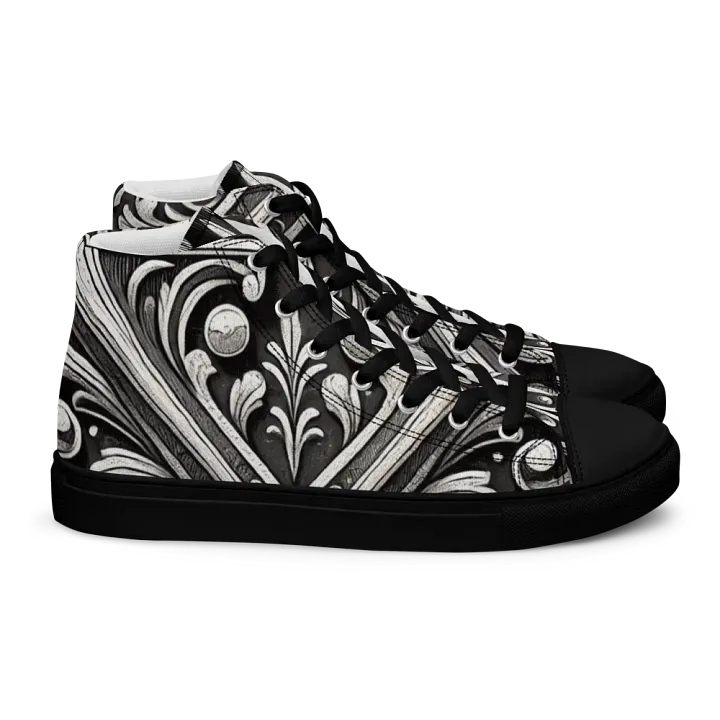 Floral X High Top Canvas Shoes product image (2)