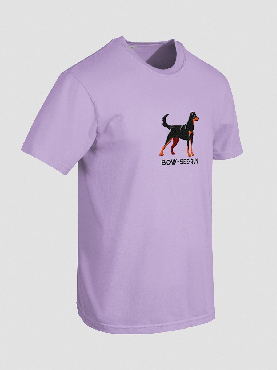 Bow-See-Run T-Shirt(Embroidered) of a Beauceron(Black & Tan) product image (48)