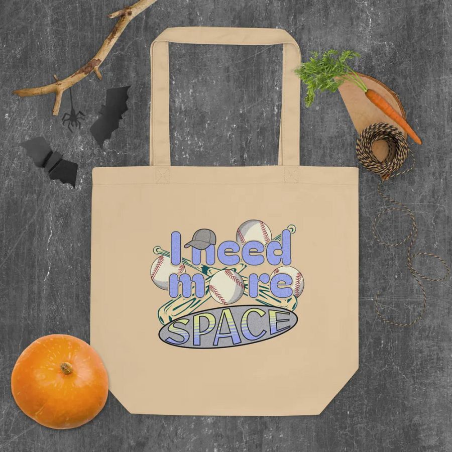 I Need More Space Baseball Strike Out in Style Tote Bag product image (4)