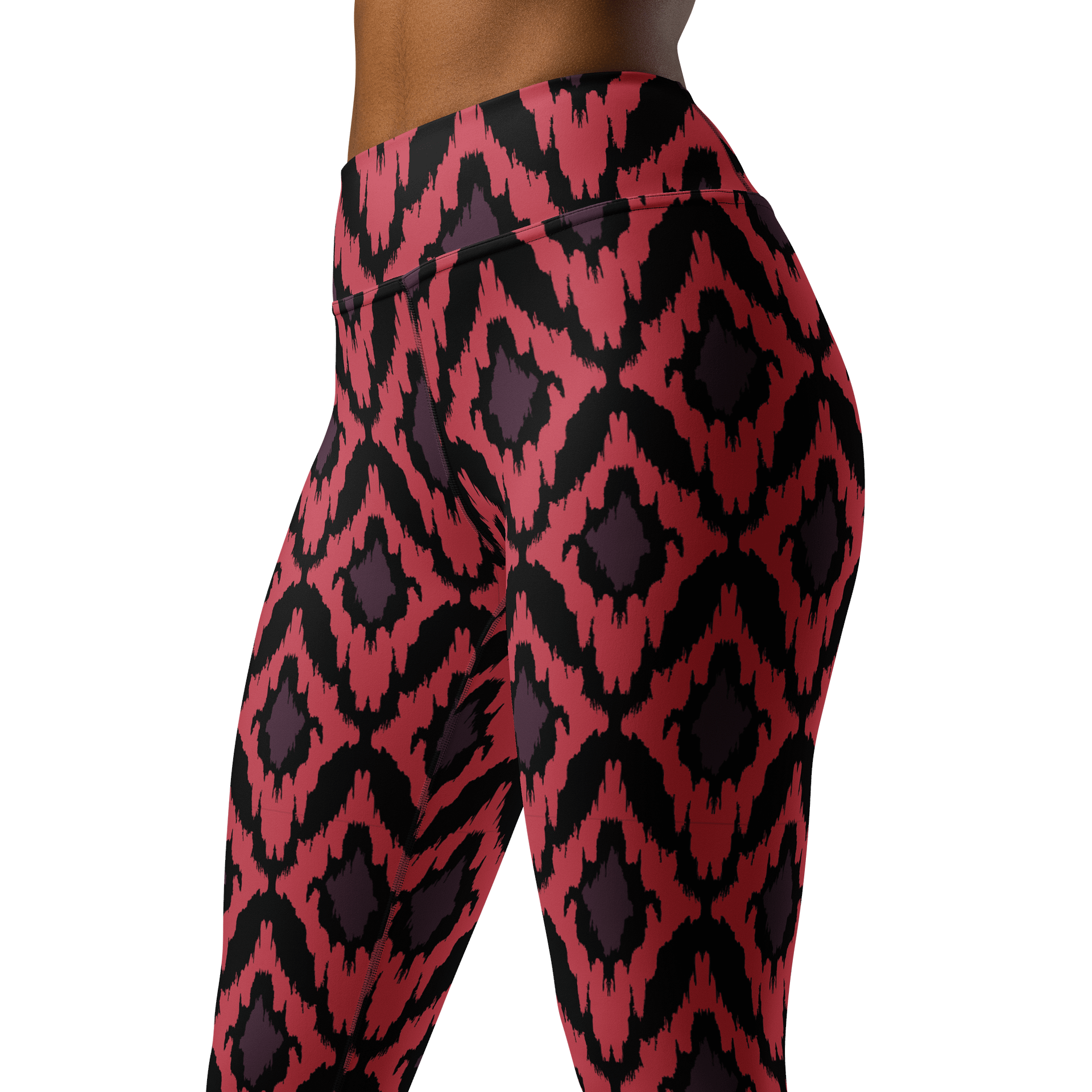 Vibrant Aztec Pattern High-Waisted Yoga Leggings product image (4)