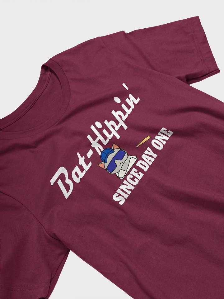 Baseball Cat (Bat-flippin' Since Day One) - Unisex Adult Super Soft Lightweight T-shirt product image (2)