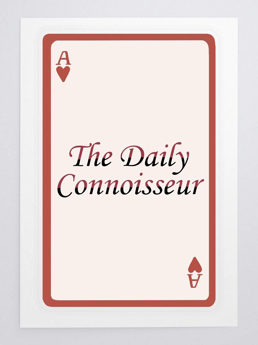 The Daily Connoisseur Queen of Hearts Sticker product image (3)
