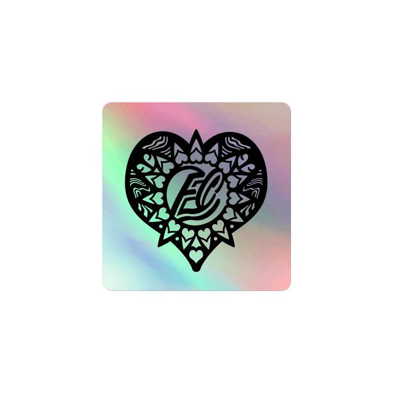 Holographic EC Heart Sticker