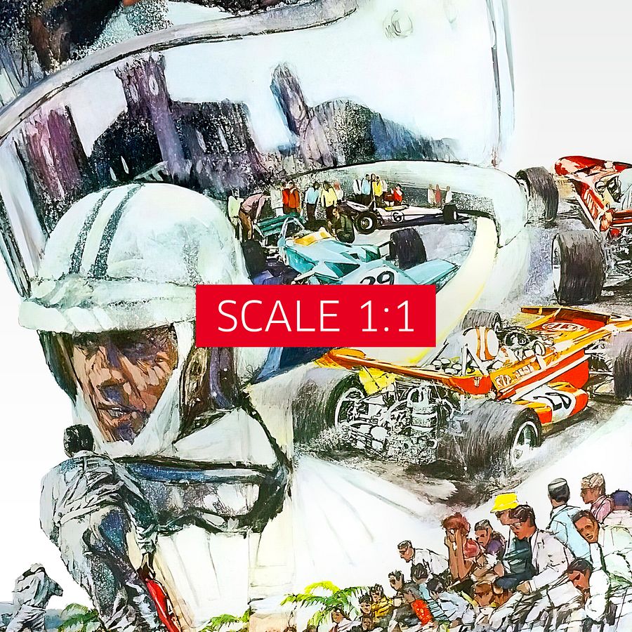Monaco Vintage F1 Grand Prix, 1971 poster — Vintage Formula 1 poster, Monaco Grand Prix poster, retro travel poster product image (4)