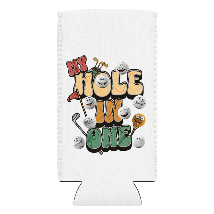My Hole In One Smiley Golf Balls Can Cooler product image (2)