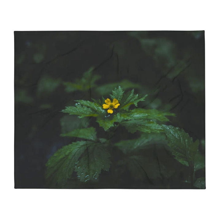 Little Yellow Flower Throw Blanket product image (1)