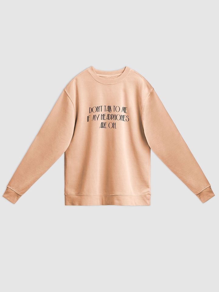 HEADPHONES ON (variant 5) printed pigment crewneck product image (7)