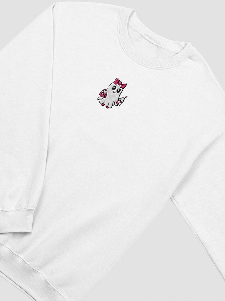 Cute Ghost Embroidered Classic Crewneck Sweatshirt product image (2)