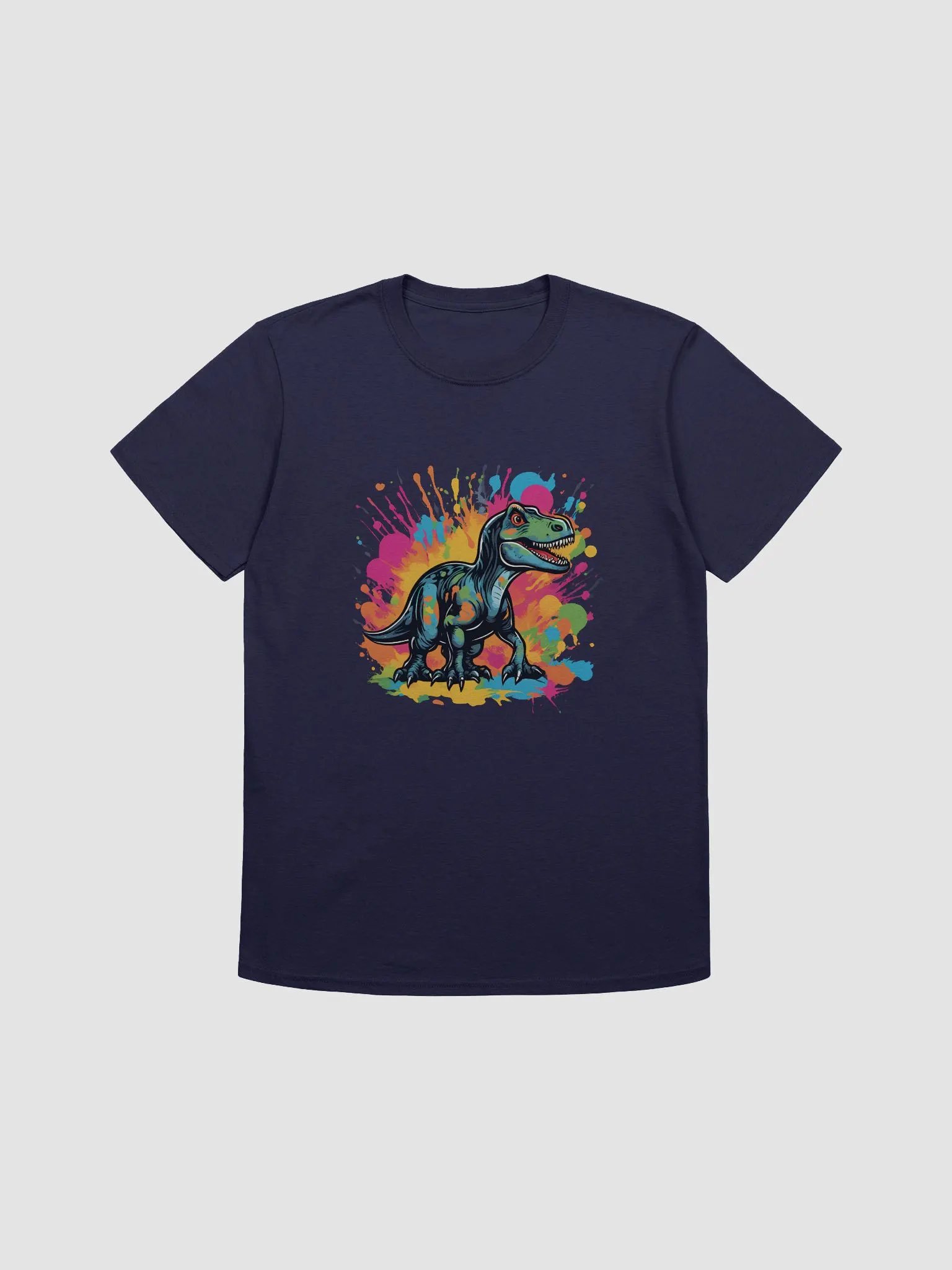 Roaring Dinosaur Splash Unisex T-Shirt product image (10)