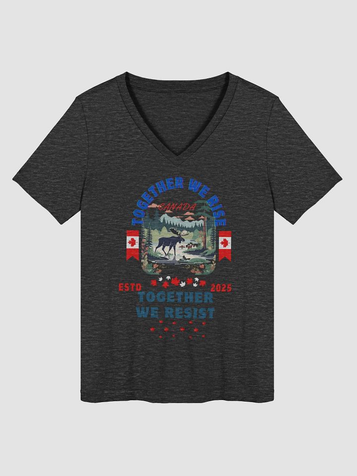 Canadian Moose Forest V-Neck Tee product image (2)