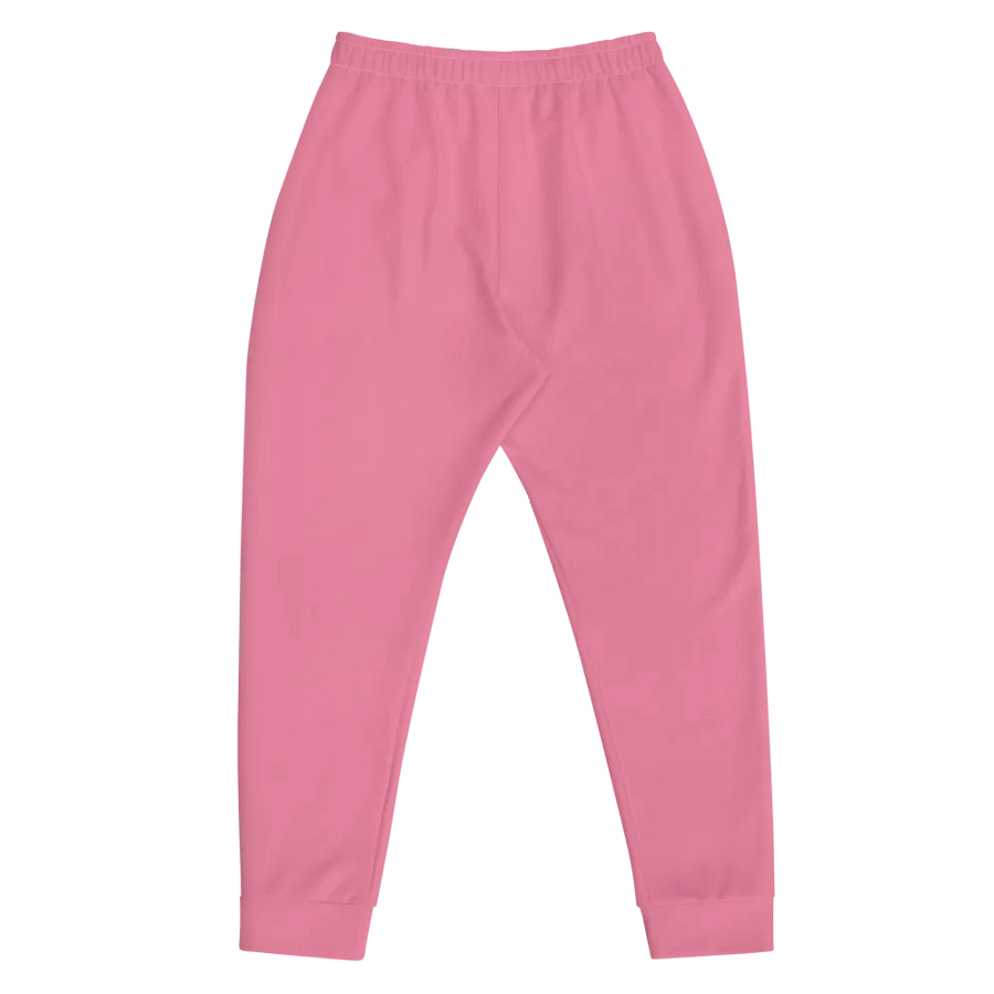 Plain Rosy Pink Soft Summer Recycled Polyester Premium Men's Joggers by Treasure Pie product image (5)