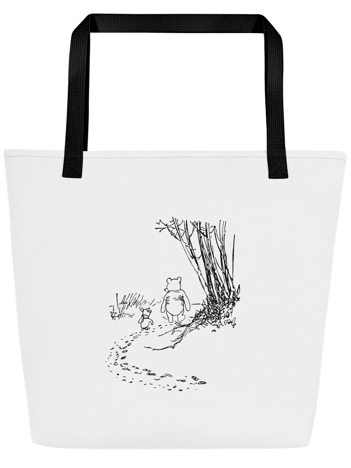 Pooh Bear and Piglet Walking the Path Tote product image (1)
