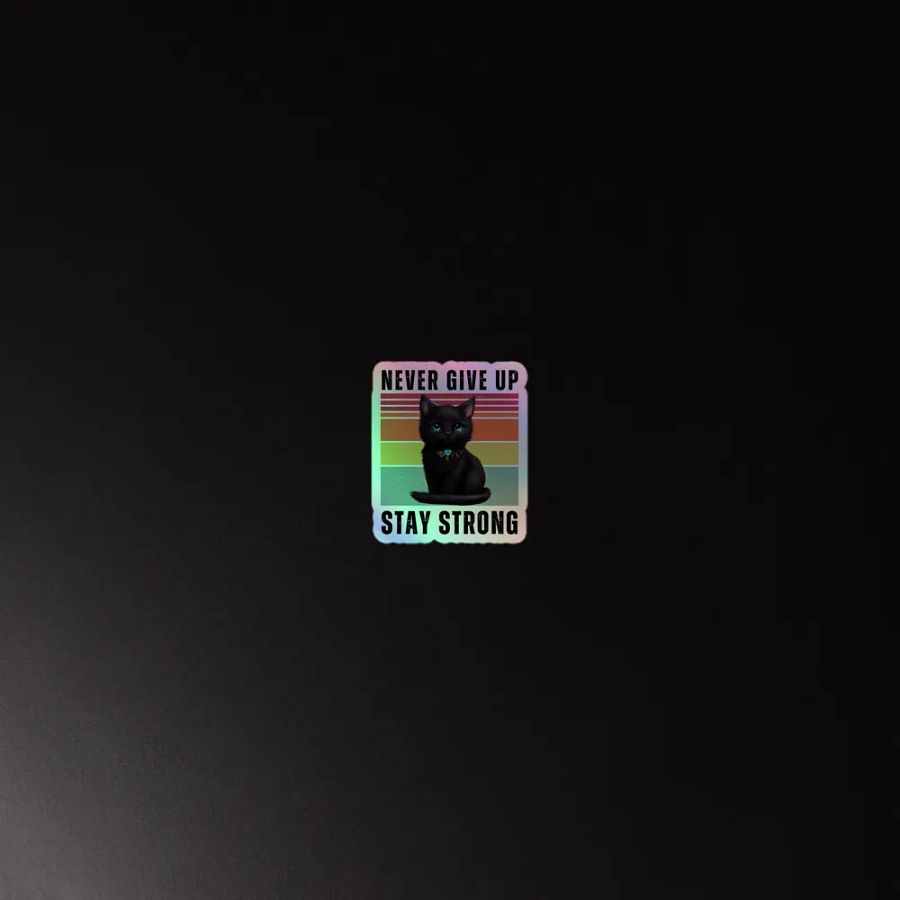 Whimsical Holographic Cat Sticker Sheet product image (4)