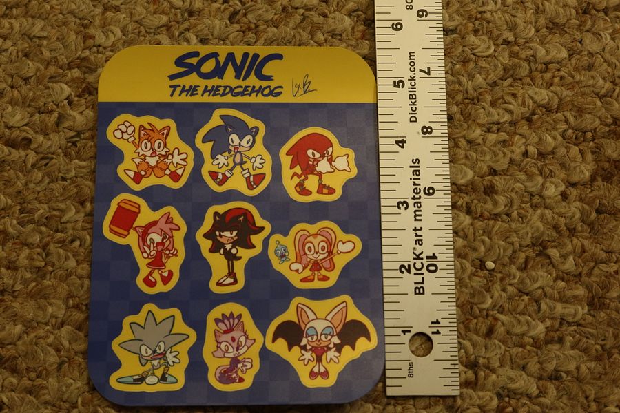 Sonic the Hedgehog characters Sticker Sheet product image (2)