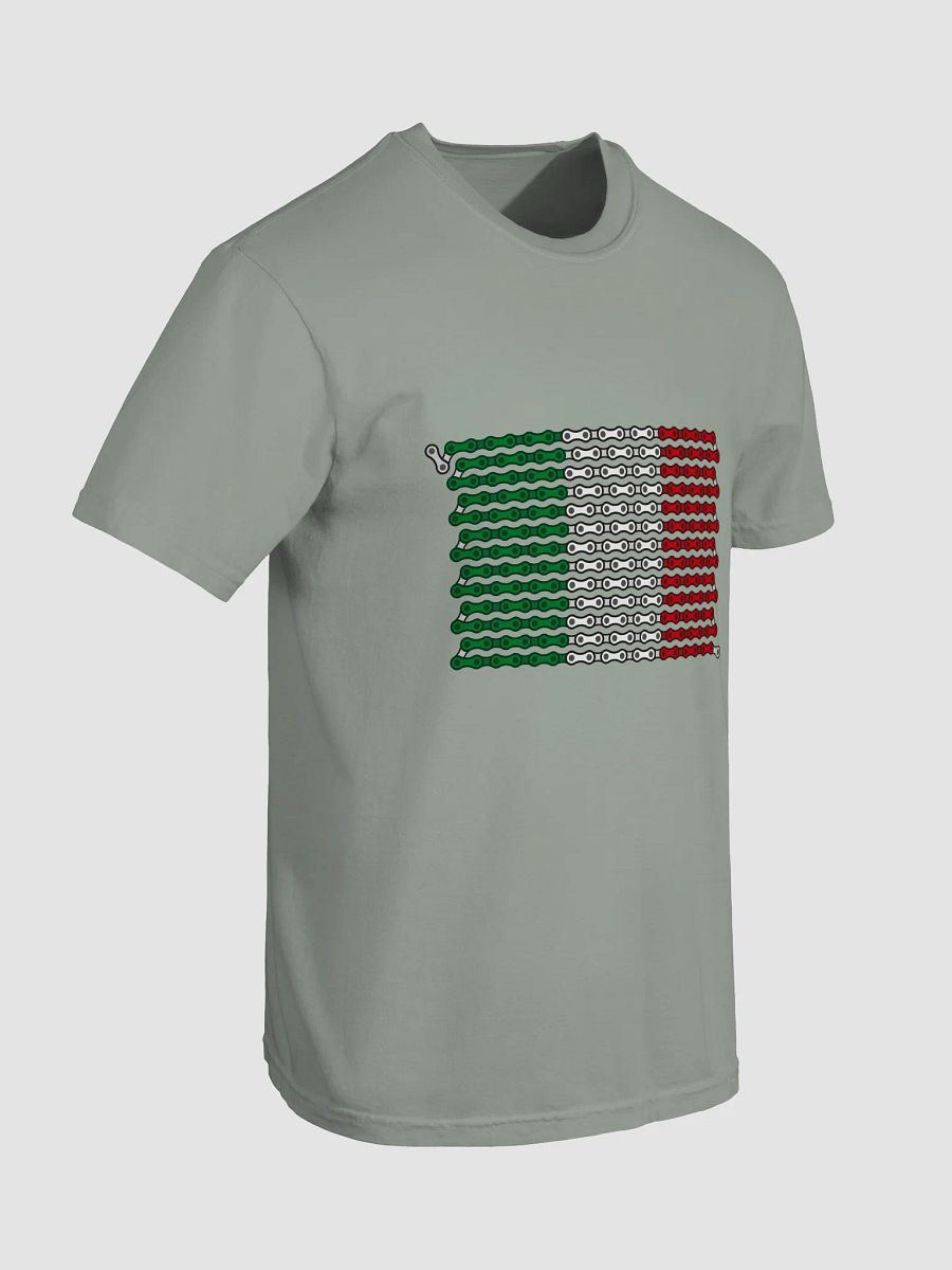 Italy Bike Chain Flag on Heavyweight Tee product image (8)
