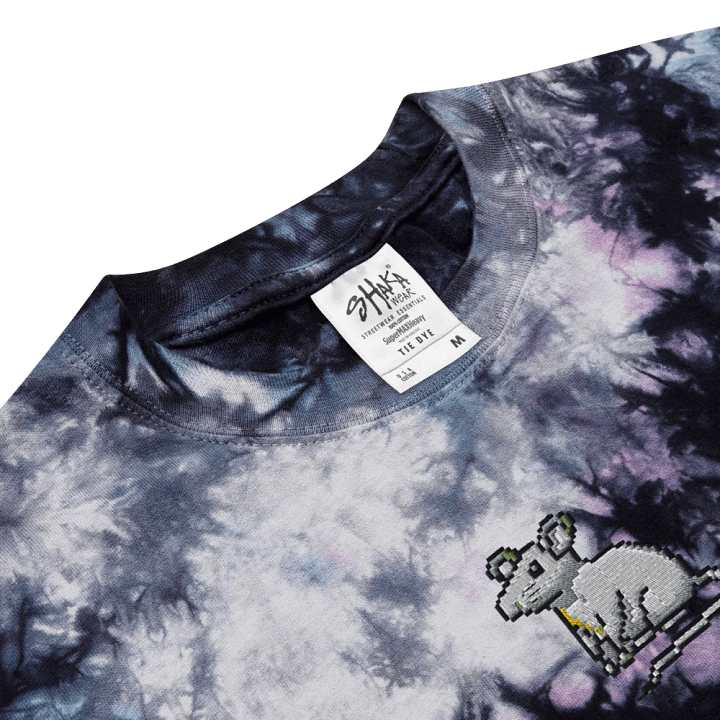 pixel rat tie dyed scrunch t shirt product image (2)