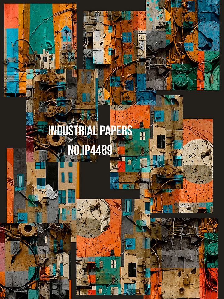 Set of 10 Industrial Papers : No.4489 product image (1)