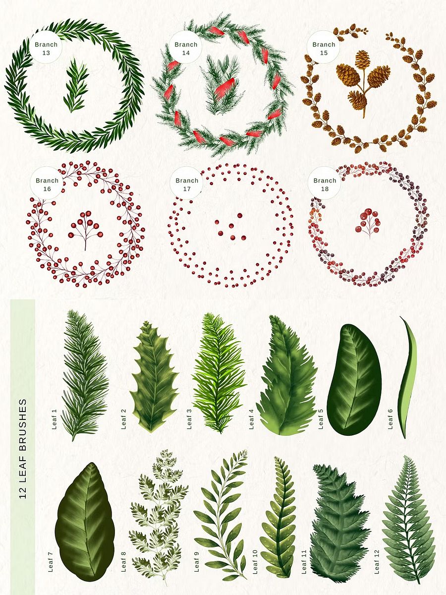 Christmas Procreate Brushes Bundle product image (3)