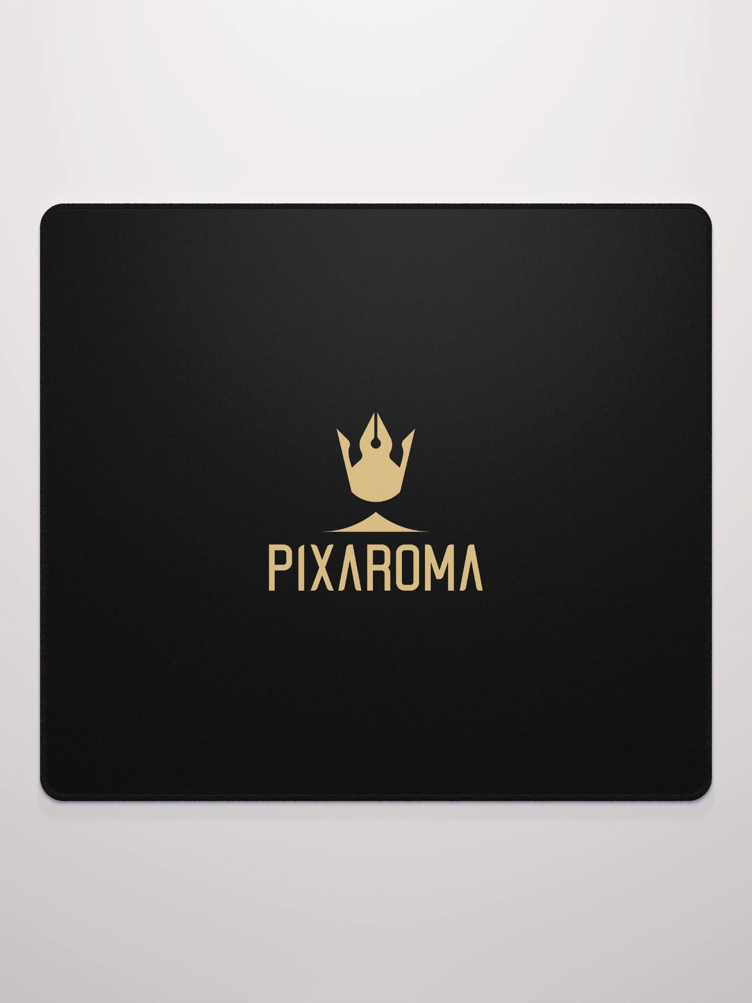 Pixaroma Gold Logo Gaming Mouse Pad (Black Edition) product image (4)