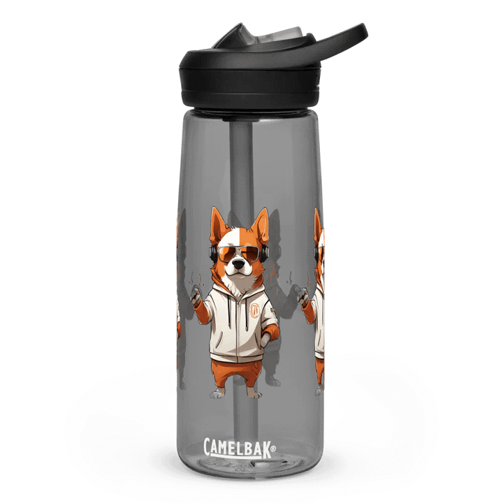 Hipster Corgi Cool Dog Water Bottle product image (1)