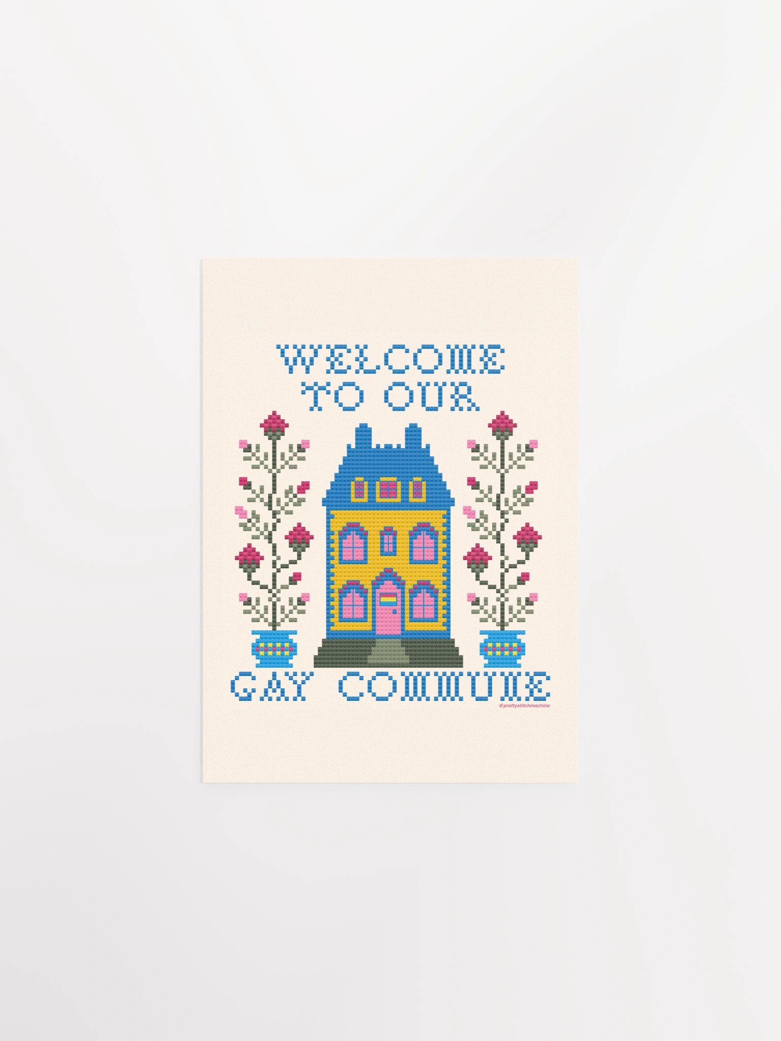 Welcome to Our Gay Commune Print - Pan Flag product image (1)