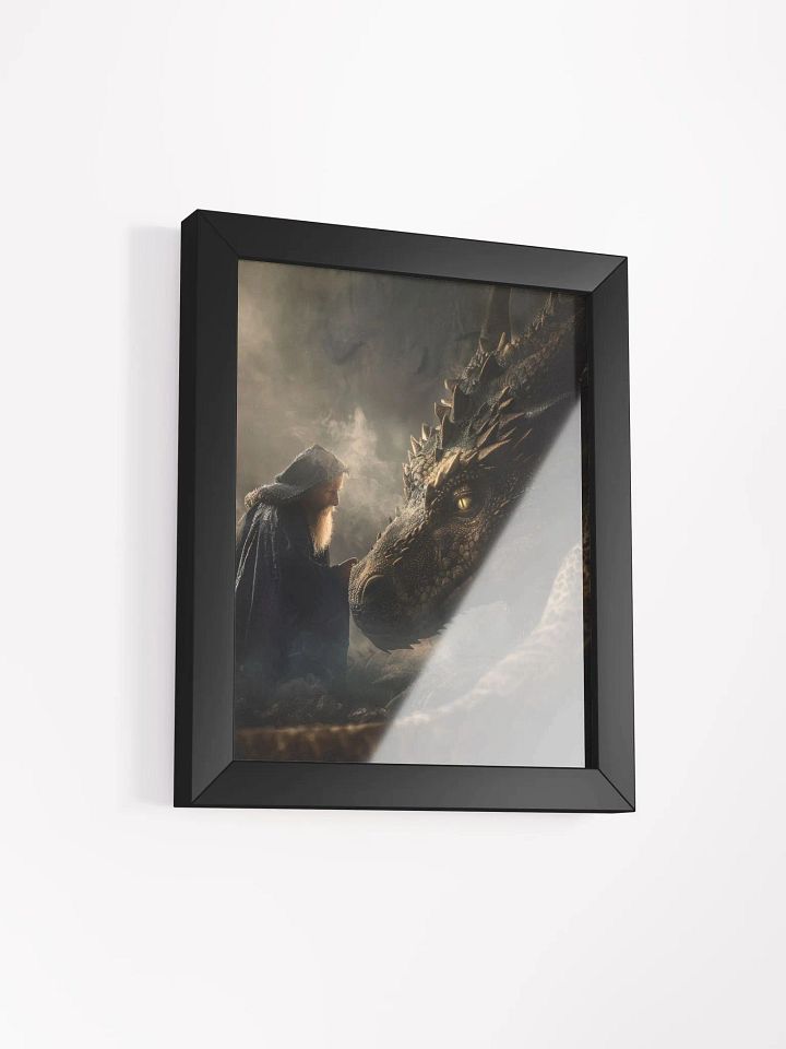 Sorcerer and his dragon 01 - Framed High Quality Matte Poster product image (11)