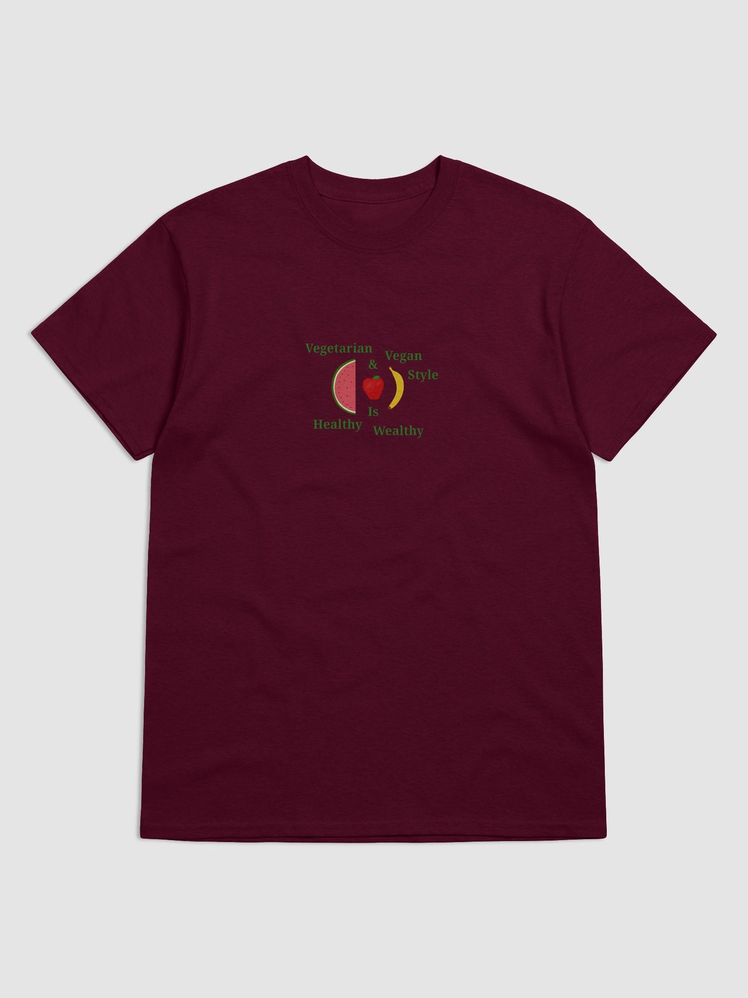Healthy Wealthy Vegetarian T-Shirt product image (5)