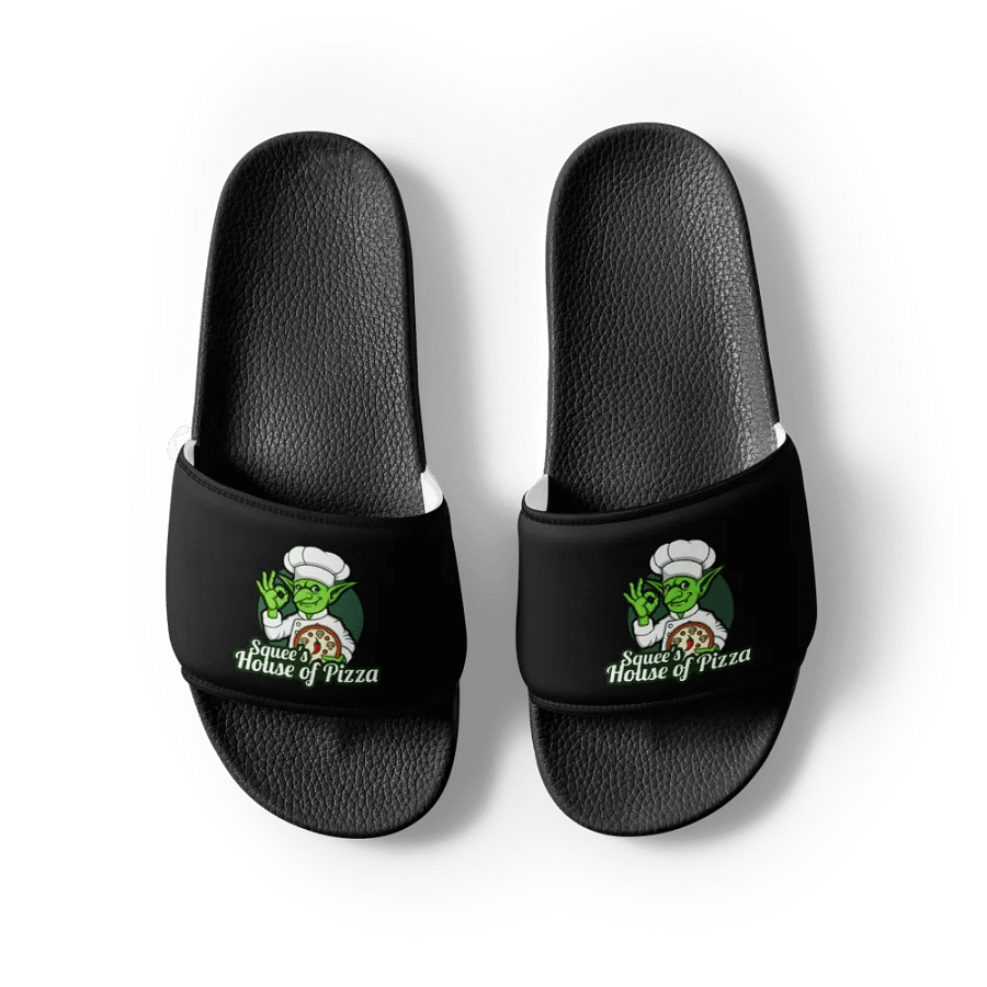 Squee’s House of Pizza Men’s Slides product image (4)
