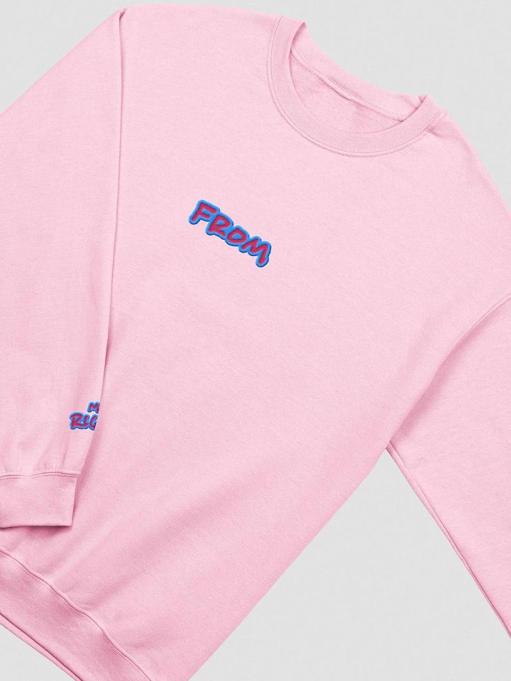 my left from my right embroidered crewneck (BUBBLEGUM DESIGN) product image (1)