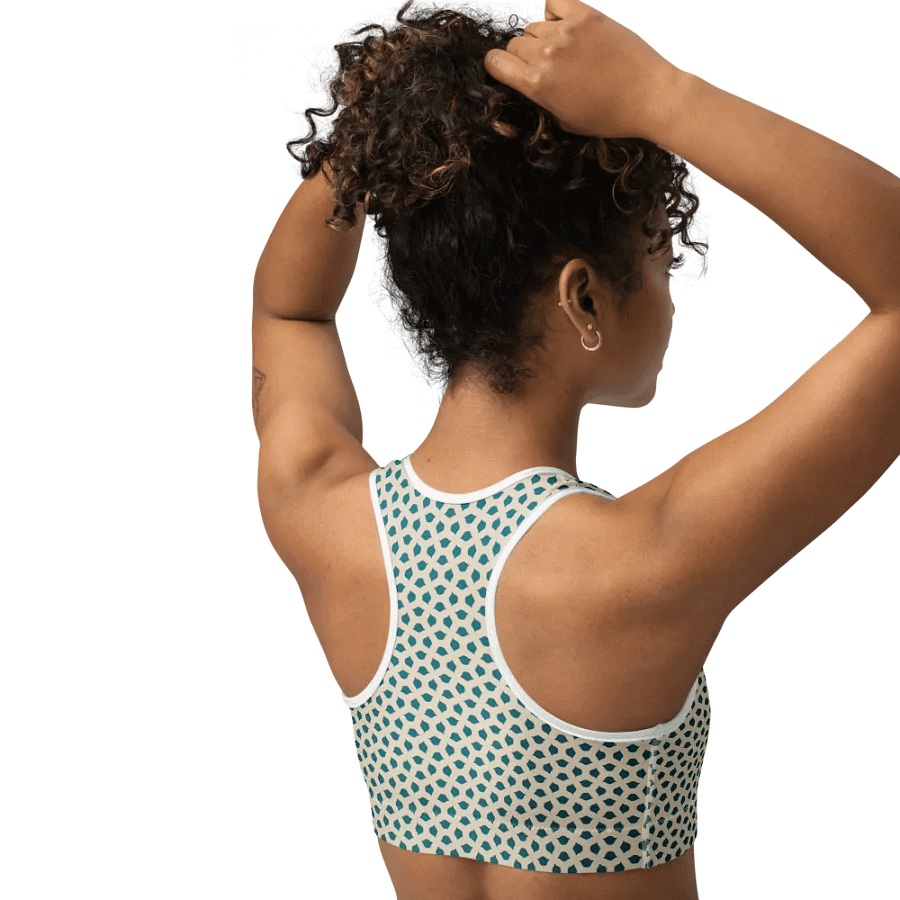 Blue Leaves Sports Bra product image (3)