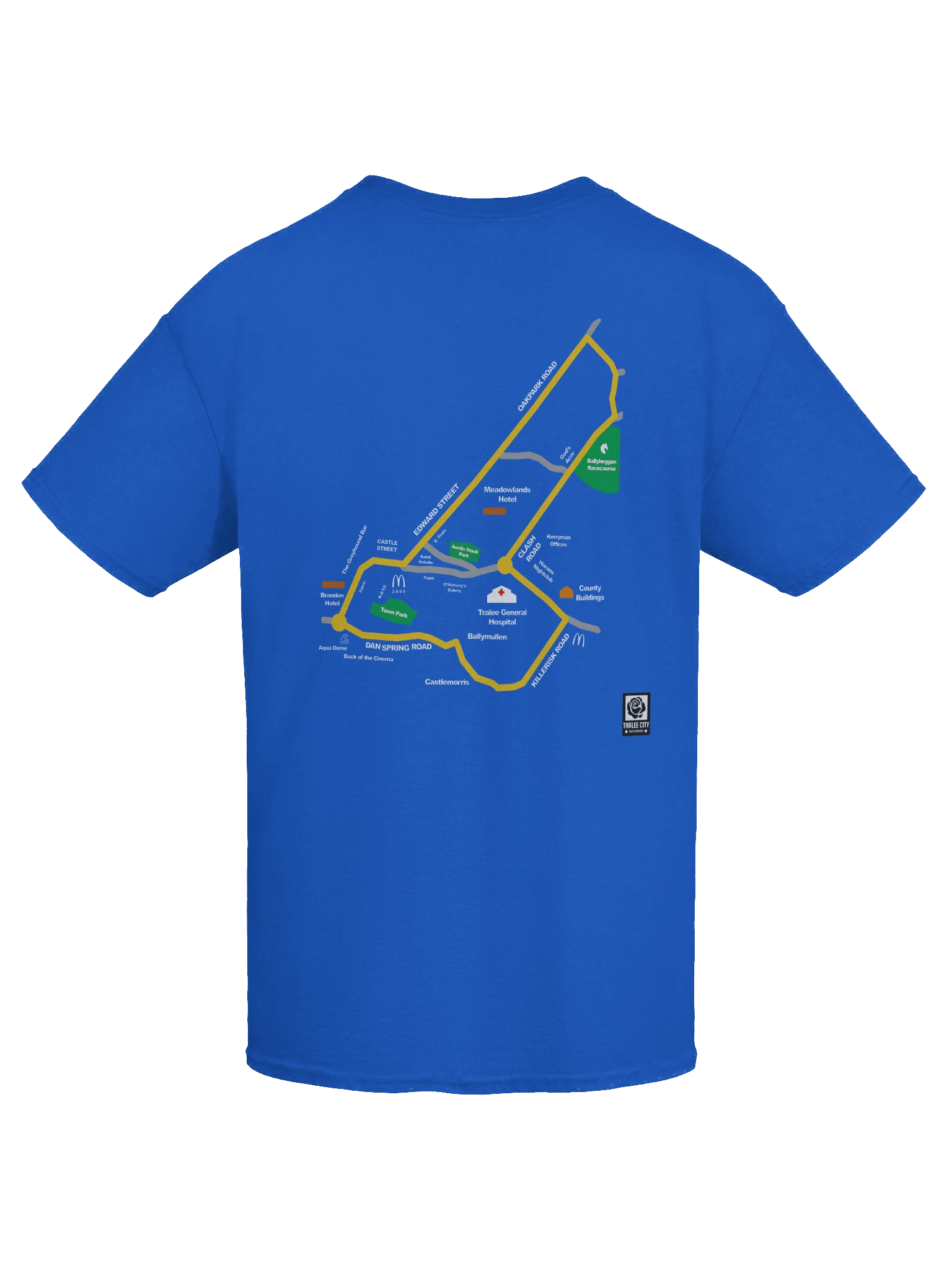 E-Train | Tralee City on the Map Front & Back Double Graphic Tee product image (9)