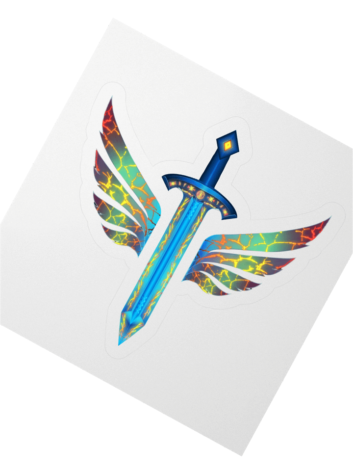 Winged Sword Fantasy Kiss Cut Stickers product image (2)