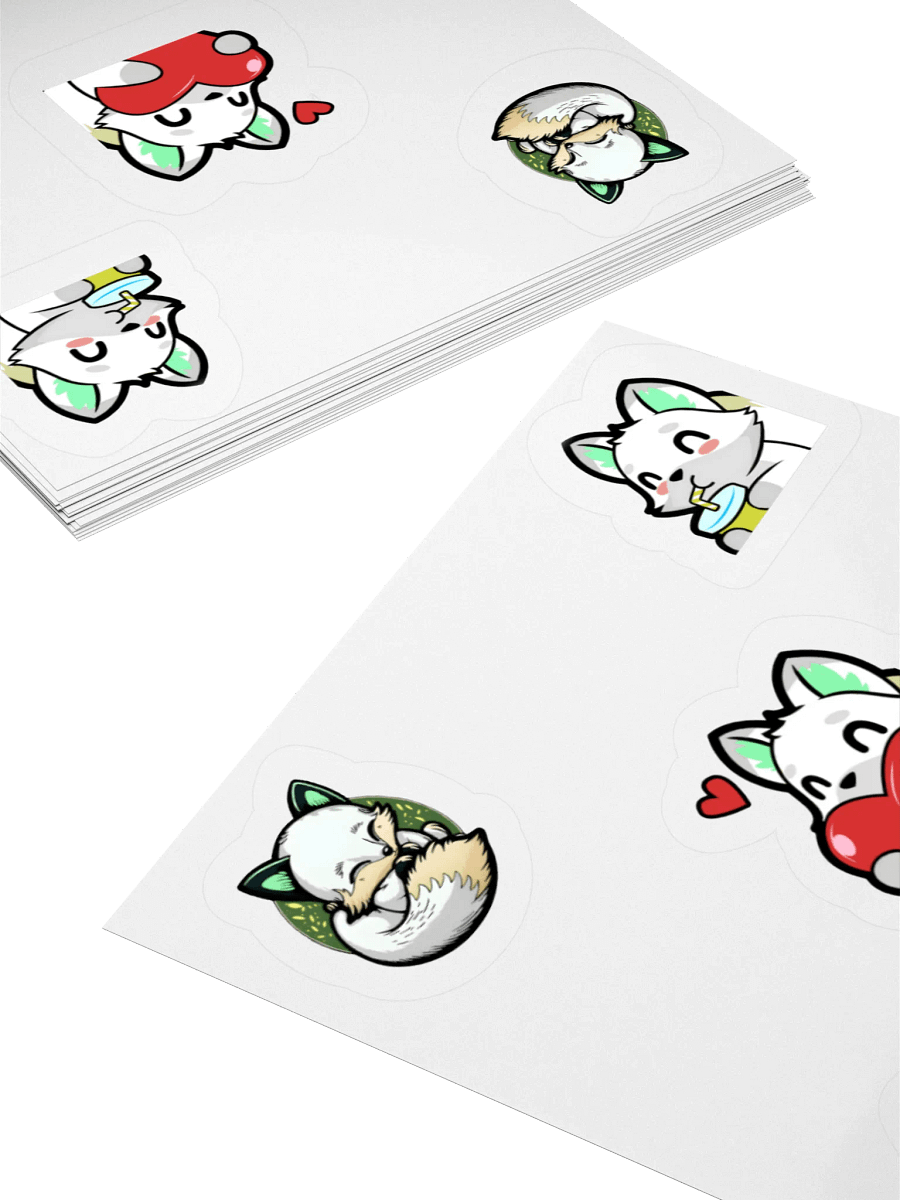 Fox emotes Cut Sticker Set product image (10)