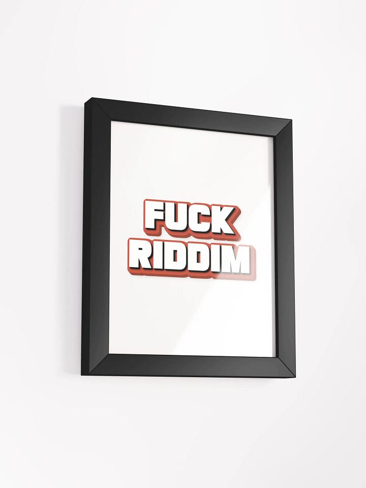 F*CK RIDDIM Framed Poster product image (16)