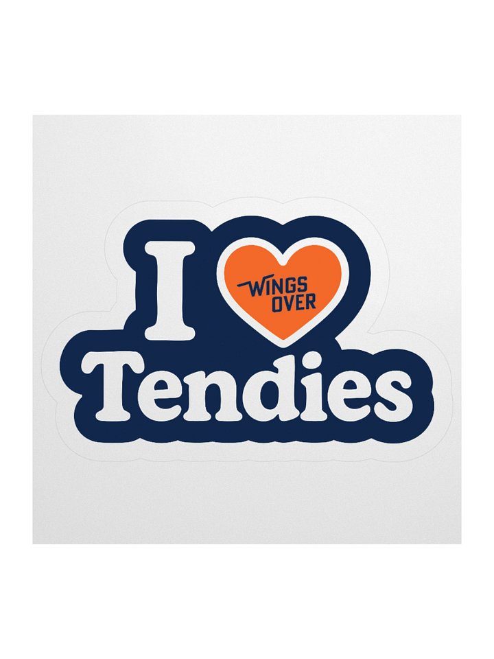 3 x 3 Sticker - I Love Wings Tendies product image (1)
