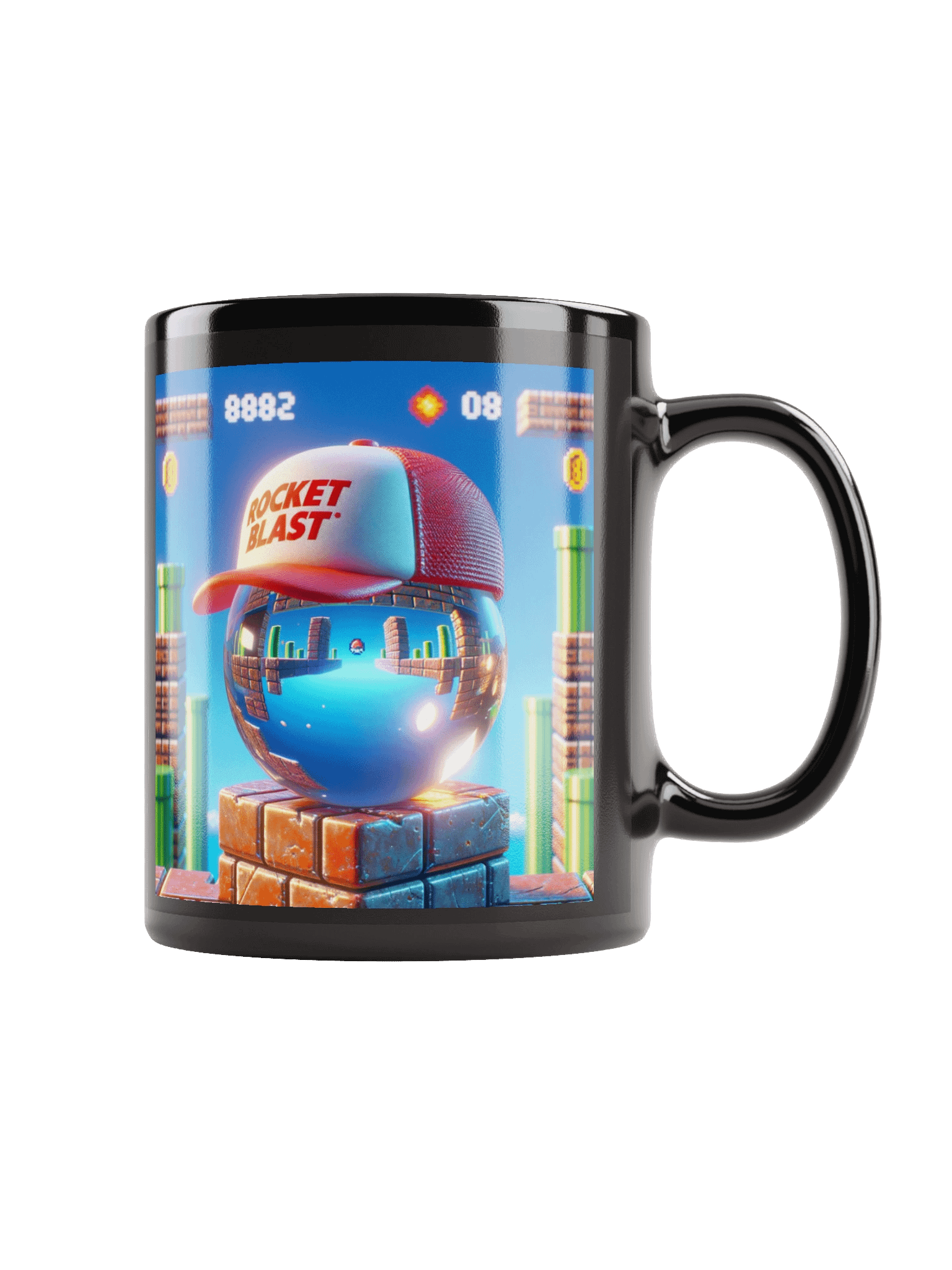 Reflective Sphere Rocket Blast Mug product image (1)