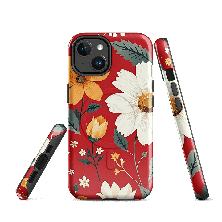 Floral Fusion MagSafe® Tough iPhone® Case product image (1)