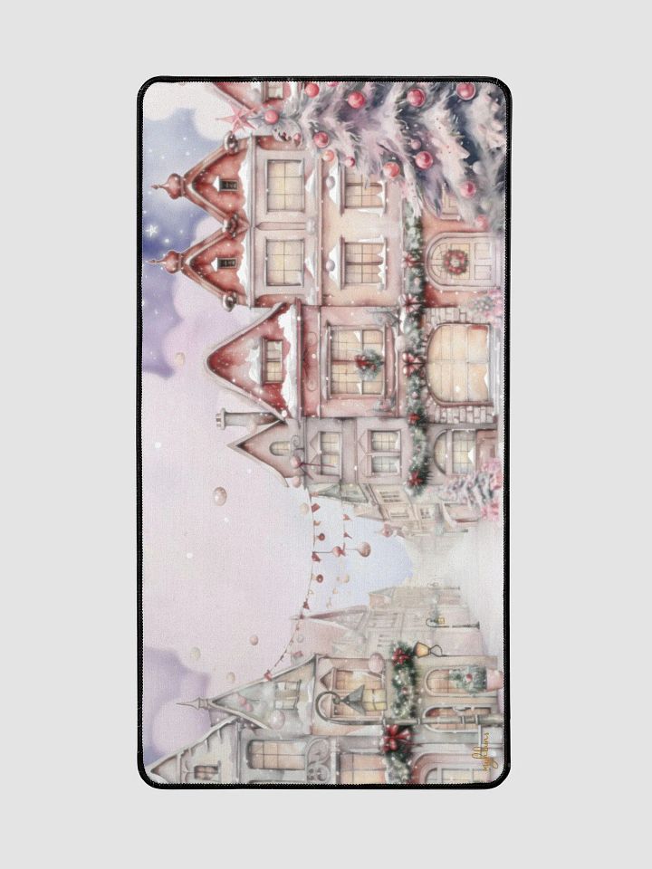 A Pink Christmas: The Night Before Christmas Desk Mat | Transform Your Workspace with Holiday Charm product image (2)