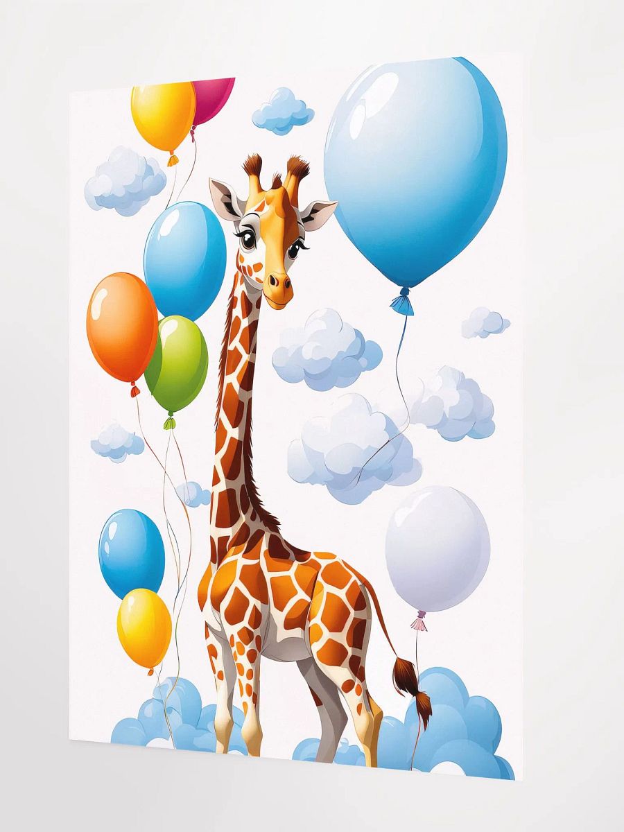 Baby Giraffe - Poster - Nursery-Kids Room - Medium Size 18x24 Inches product image (2)